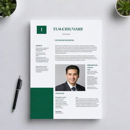 A professional cover page featuring the name 'Cristian Rosales' in an elegant font, accompanied by a visually striking image related to Excel.