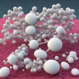 A detailed scientific illustration showcasing the structure of small pore zeolites and their adsorption properties