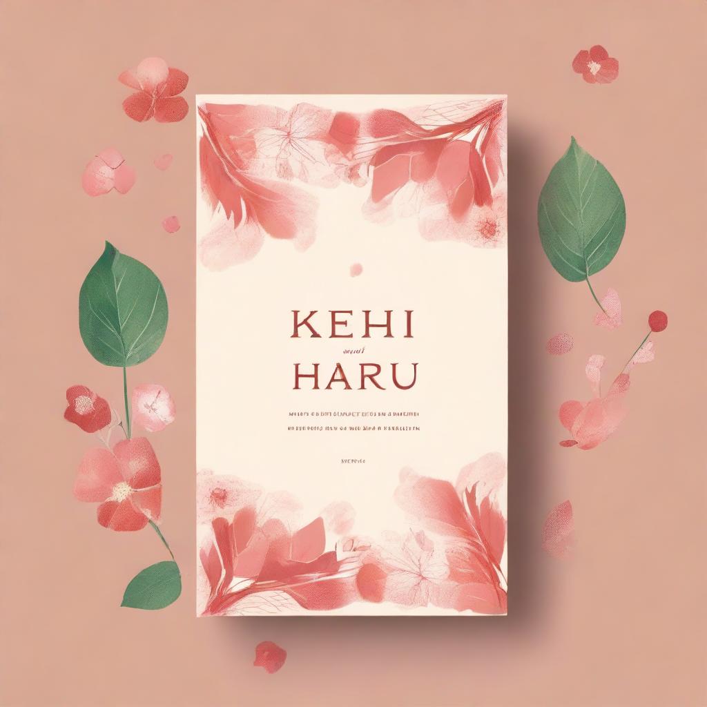 Create a book cover for a novel titled 'Kehi Sambandha haru', which explores various types of relationships