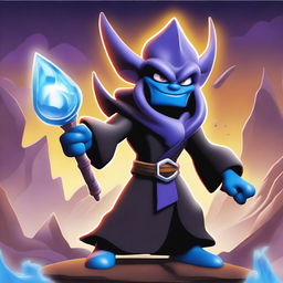 A detailed illustration of Kaos, the main antagonist from the Skylanders series