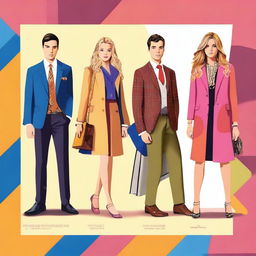 A fun and engaging quiz image asking 'Which Gossip Girl character are you?' with vibrant colors, stylish fonts, and images of the main characters from the Gossip Girl series