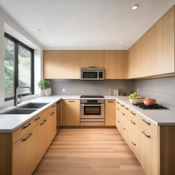 A kitchen renovation designed to optimize work areas and storage