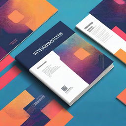 A vibrant and modern book cover for a booklet about Information Technology (IT)