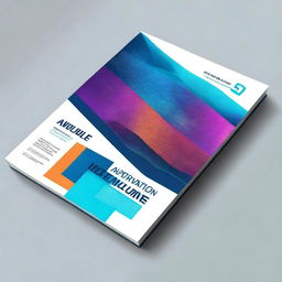 A vibrant and modern book cover for a booklet about Information Technology (IT)