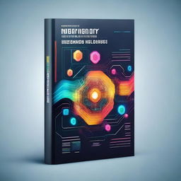 A vibrant and modern book cover for a booklet about Information Technology (IT)