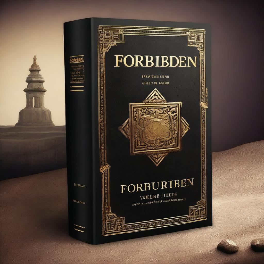 Create a captivating cover for a novel titled 'Forbidden Wealth'