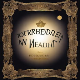 Create a captivating cover for a novel titled 'Forbidden Wealth'