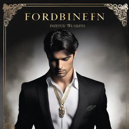 Create a cover for a dark romance novel titled 'Forbidden Wealth'