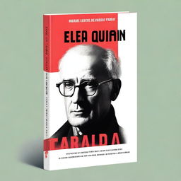 Design a captivating book cover featuring a portrait of Elias Quinn, a famous research scientist, in the foreground