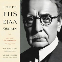 Design a captivating book cover featuring a portrait of Elias Quinn, a famous research scientist, in the foreground