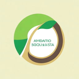 Create a logo for 'Admiracionismo Sequencialista Progressista' featuring a central spiral or circle with an integrated upward arrow, symbolizing life cycles and progress