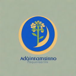 Create a logo for 'Admiracionismo Sequencialista Progressista' featuring a central spiral or circle with an integrated upward arrow, symbolizing life cycles and progress