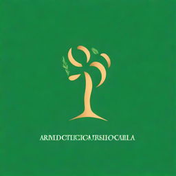 Create a logo for 'Admiracionismo Sequencialista Progressista' featuring a central spiral or circle with an integrated upward arrow, symbolizing life cycles and progress