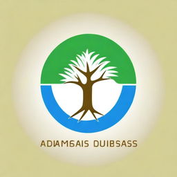 A modern logo for 'Admiracionismo Sequencialista Progressista' featuring a central spiral or circle with a tree, an integrated upward arrow representing progress, and the text 'Admiracionismo Sequencialista Progressista' in a modern font