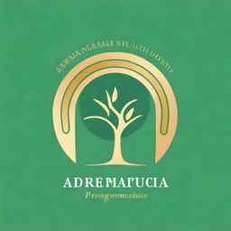 A modern logo for 'Admiracionismo Sequencialista Progressista' featuring a central spiral or circle with a tree, an integrated upward arrow representing progress, and the text 'Admiracionismo Sequencialista Progressista' in a modern font