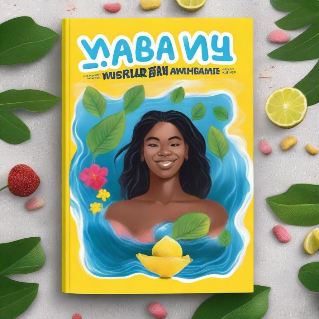 Diseña una portada de libro vibrante y realista para 'El Sueño de los WAYU' en Colombia, incluyendo la imagen de referencia de personas reales junto al agua, con más color y diseños intrincados