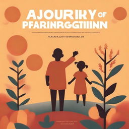 A cover for a book entitled 'A Journey of Parenting During Incarceration' featuring warm colors and imagery symbolizing the connection between parent and child despite the distance