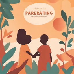 A cover for a book entitled 'A Journey of Parenting During Incarceration' featuring warm colors and imagery symbolizing the connection between parent and child despite the distance