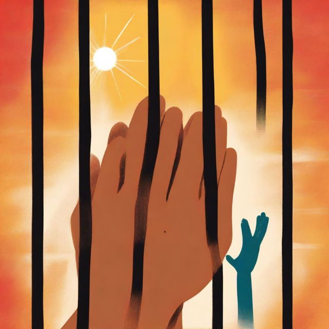 A book cover illustrating the theme of parenting while incarcerated