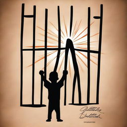 A book cover for 'Parenting While Incarcerated' depicting inmate hands holding a child's drawing, viewed from behind prison bars