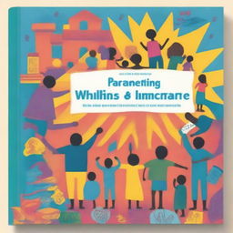 A colorful book cover for 'Parenting While Incarcerated' that displays themes of hope and resilience