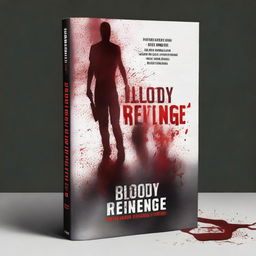 A book cover design for a thriller novel titled 'Bloody Revenge'