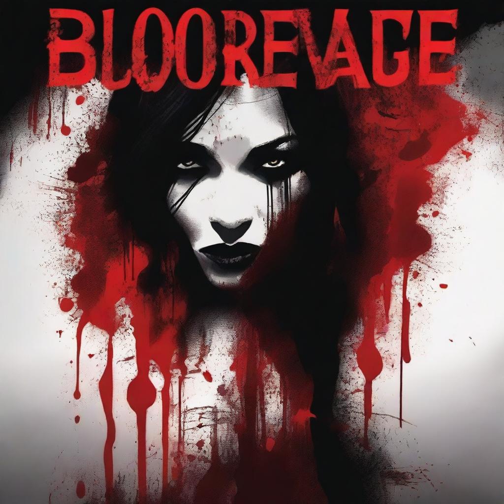 A cover design depicting the theme of 'Bloody Revenge' focusing on women