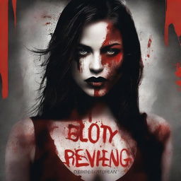 A cover design depicting the theme of 'Bloody Revenge' focusing on women