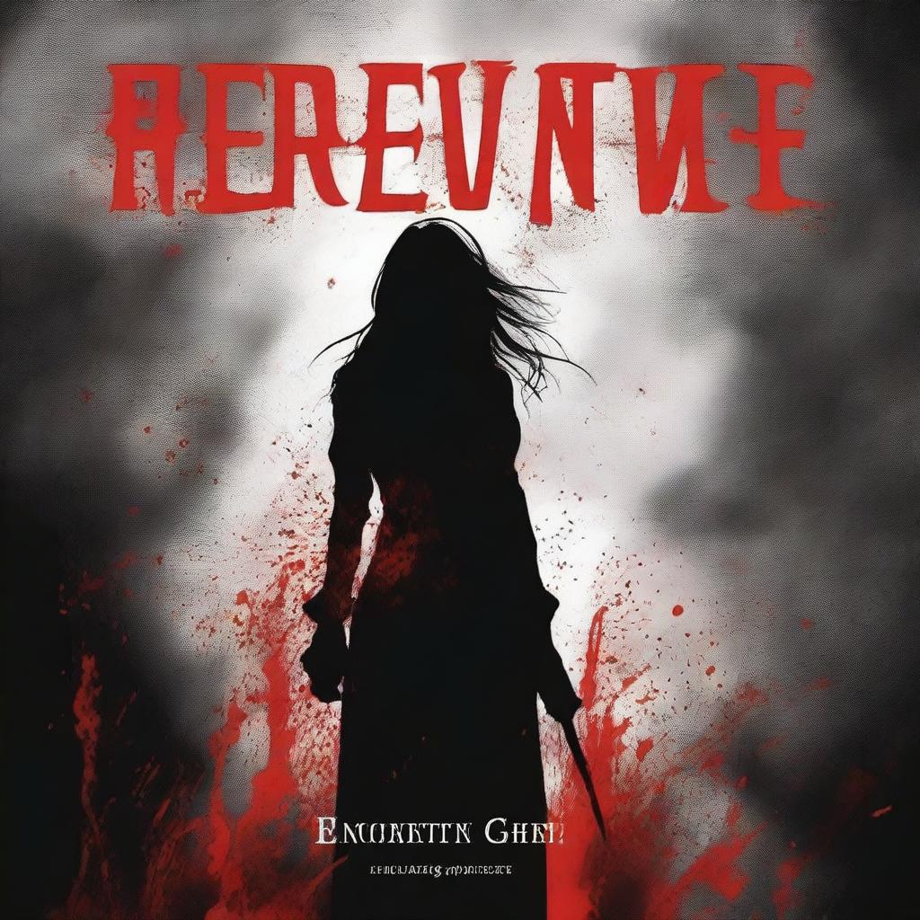 A cover design depicting the theme of 'Bloody Revenge' focusing on women