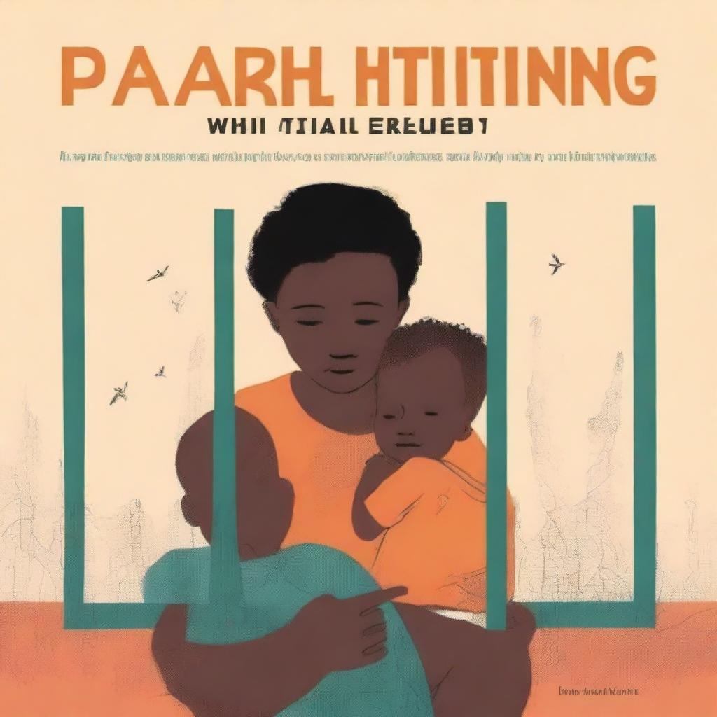 A warm and inviting book cover for 'Parenting While Incarcerated' that displays hope and resilience