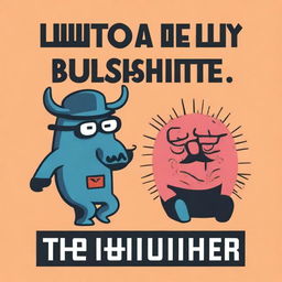 Create a book cover for 'How to Bullshit a Bullshitter' by W