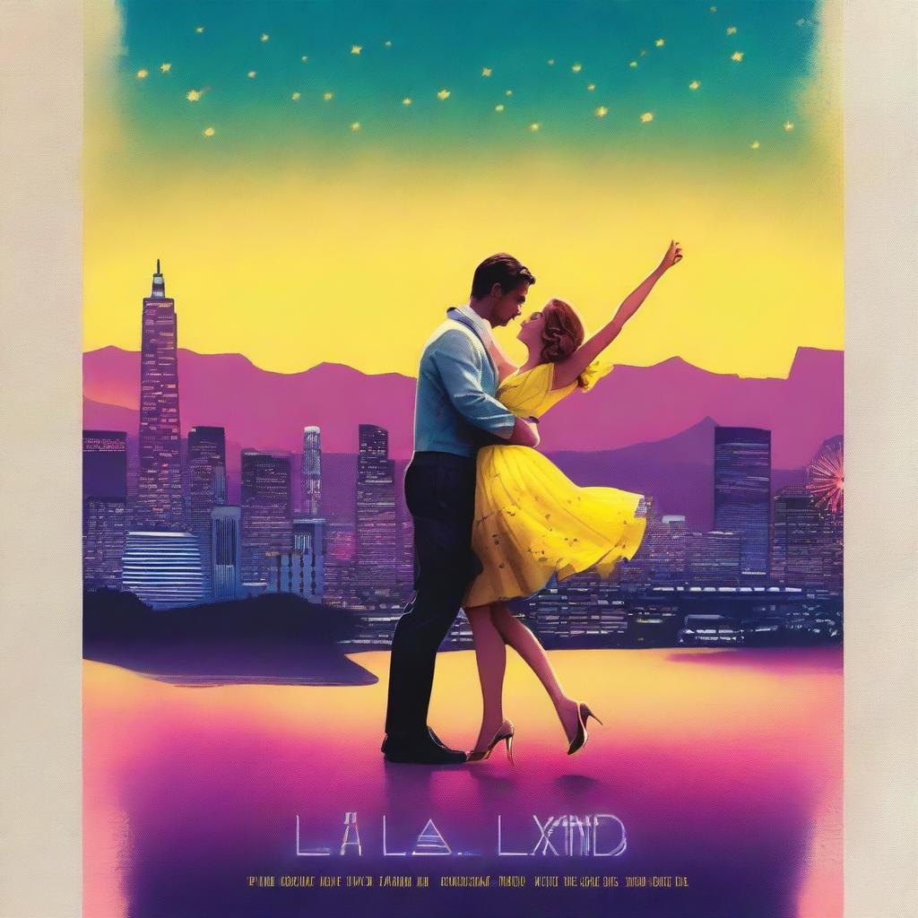 Create a new movie poster for the film 'LA LA LAND'