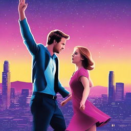 Create a new movie poster for the film 'LA LA LAND'