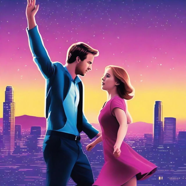 Create a new movie poster for the film 'LA LA LAND'