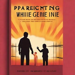 A book cover with warm colors for a book titled 'Parenting While Incarcerated' that conveys hope and resilience