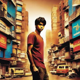 Create a unique and different movie poster for the famous Bollywood movie SLUMDOG MILLIONAIRE