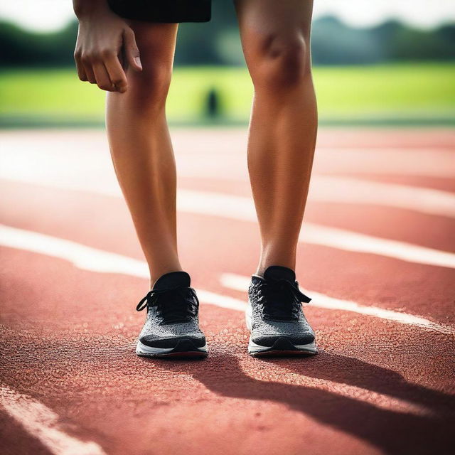 A detailed image focusing on the feet of an athletic Latina woman