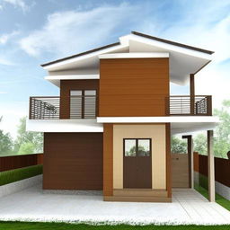 Design a modern, comfortable house fitting into a plot of 31 feet by 48 feet.