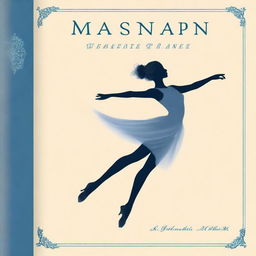 A beautifully designed book cover featuring a graceful figure in motion, wearing figure skates