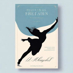 A beautifully designed book cover featuring a graceful figure in motion, wearing figure skates