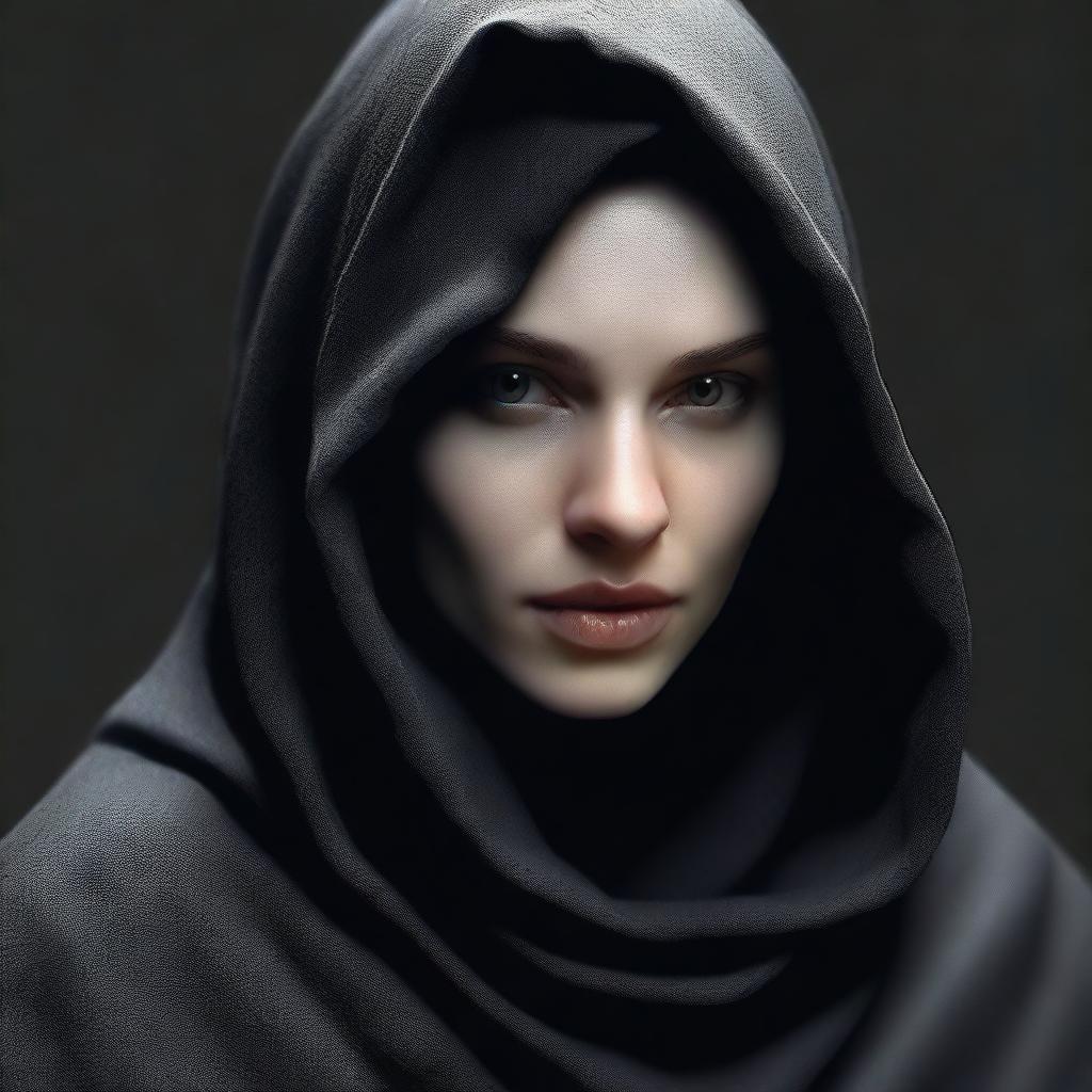 A very high-resolution, realistic photo of a 25-year-old Nazgûl woman