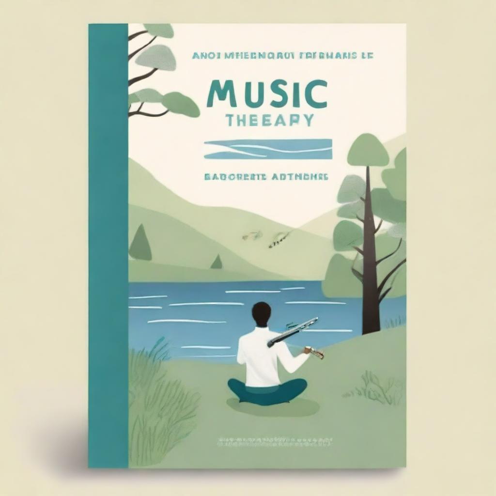 A book cover design for 'Music Therapy for Beginners'