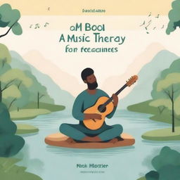 A book cover design for 'Music Therapy for Beginners'