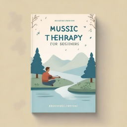 A book cover design for 'Music Therapy for Beginners'