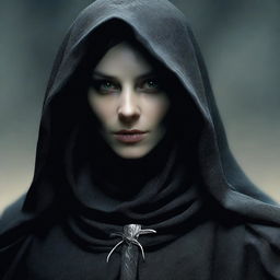 A very high-resolution, realistic photo of a female Nazgûl from Lord of the Rings