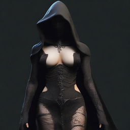 A very high-resolution, realistic photo of a sexy female Nazgûl from Lord of the Rings