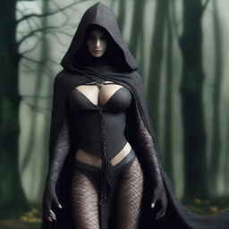 A very high-resolution, realistic photo of a sexy female Nazgûl from Lord of the Rings