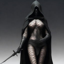 A very high-resolution, realistic photo of a sexy female Nazgûl from Lord of the Rings