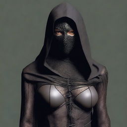 A high-resolution photo of a sexy female Nazgûl from Lord of the Rings