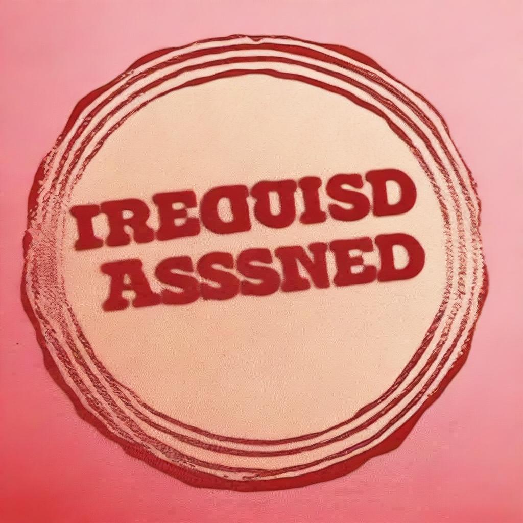 Create an image of a red rubber stamp with the text 'REQUEST ASSISTED' clearly imprinted on it